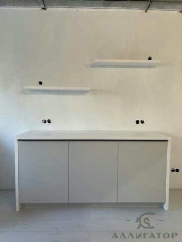 115. Микро кухня в светлых тонах