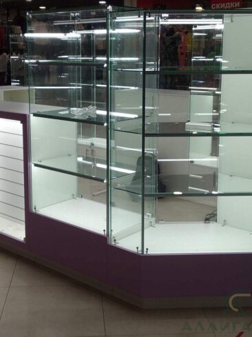 244. Торговый островок фиолетового цвета