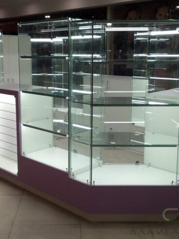 244. Торговый островок фиолетового цвета