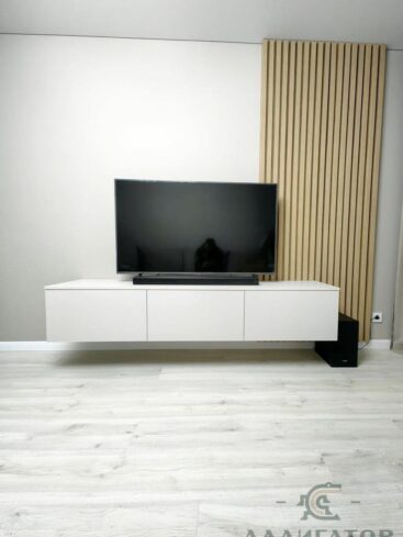 257. Тумба под ТВ без ручек белого цвета